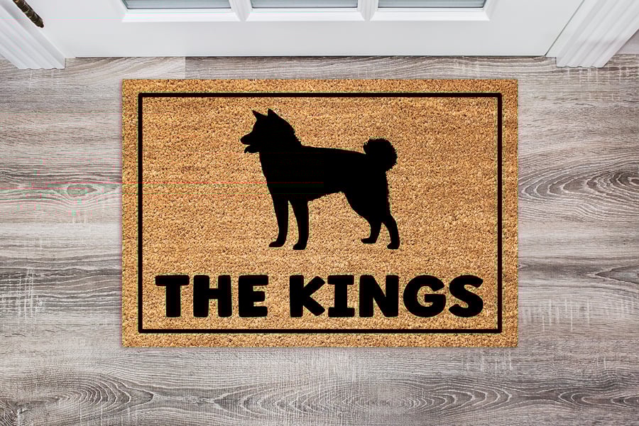 Akita Door Mat - Personalised Akita Welcome Mat - 3 Sizes