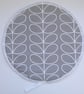 Aga Hob Lid Mats Pads Hats Round Covers Silver Grey Surface Saver Stem Leaves - Image 3