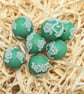Floral Relief Beads - Polymer Clay - Image 3