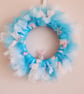 Blue and Pink  Sea themed Tulle Wreath