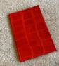 A6: Softcover - Textured Red Italian Leather leatherbound Notebook - Journal