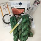 Silk Shawl Knitting Kit 'The Silkie Shawl' Colour: Apple