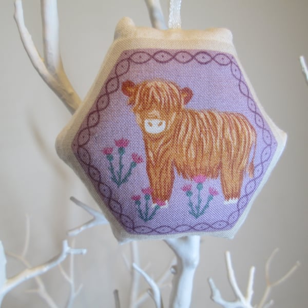 Baby highland cow Lavender Bag