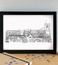 Maghull Skyline Art Print - Image 3