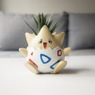 Cute Togepi plant pot, Pokemon birthday gift for her, Girlfriend present