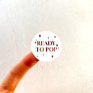 Real Foil Ready To POP 37mm Stickers - Party Favour Stickers