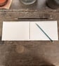 A5 Coptic Bound Handmade Sketchbook Journal - White Leaves (Cartridge Paper) - Image 4