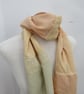 Peach Cream Scrap Fabric Voile Scarf - Image 2
