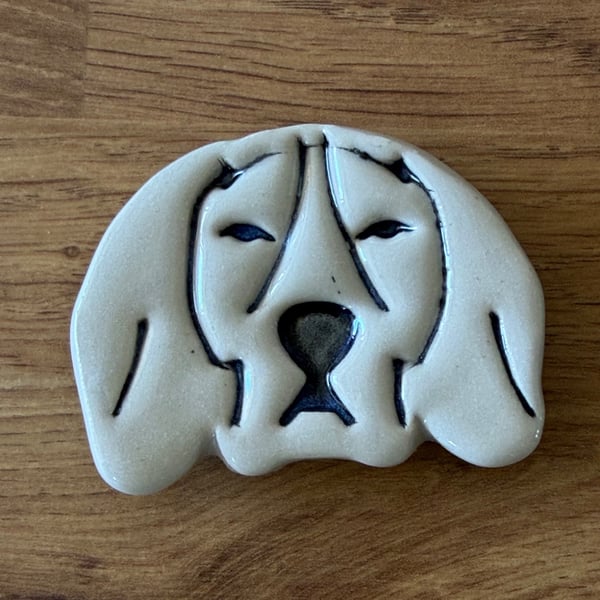 Ceramic Beagle fridge magnet