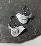 Little silver bird earrings - Image 6