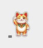 Funny Vinyl Die Cut Sticker For Adults - Chinese Lucky Cat