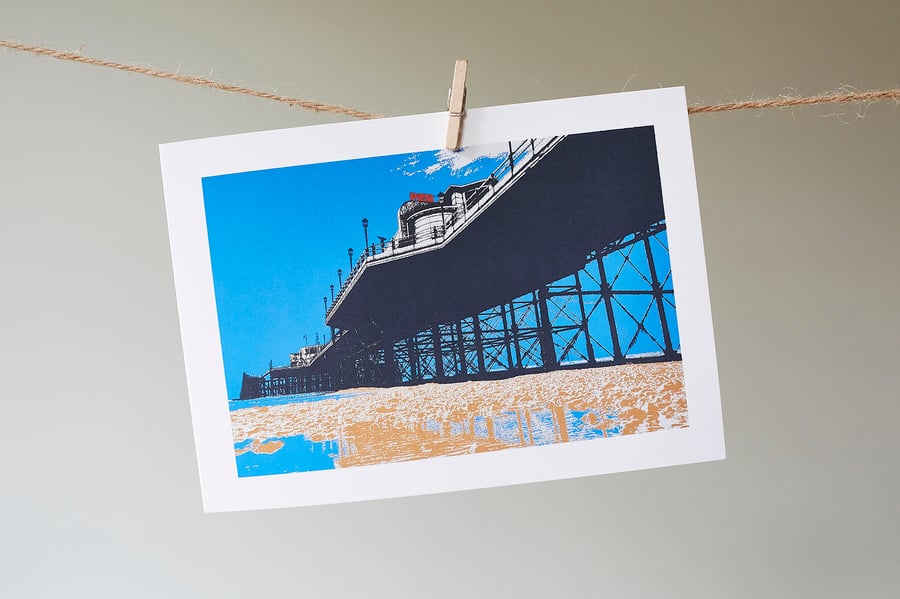 Worthing Pier greetings card