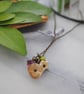 Citrine flower charm necklace - Image 4