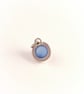 Simple sterling silver pendant with blue agate - Image 3