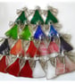 Angel Spring Green Stained Glass suncatcher Christmas decoration  - Image 3