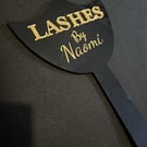 Lash tech personalised mirror 
