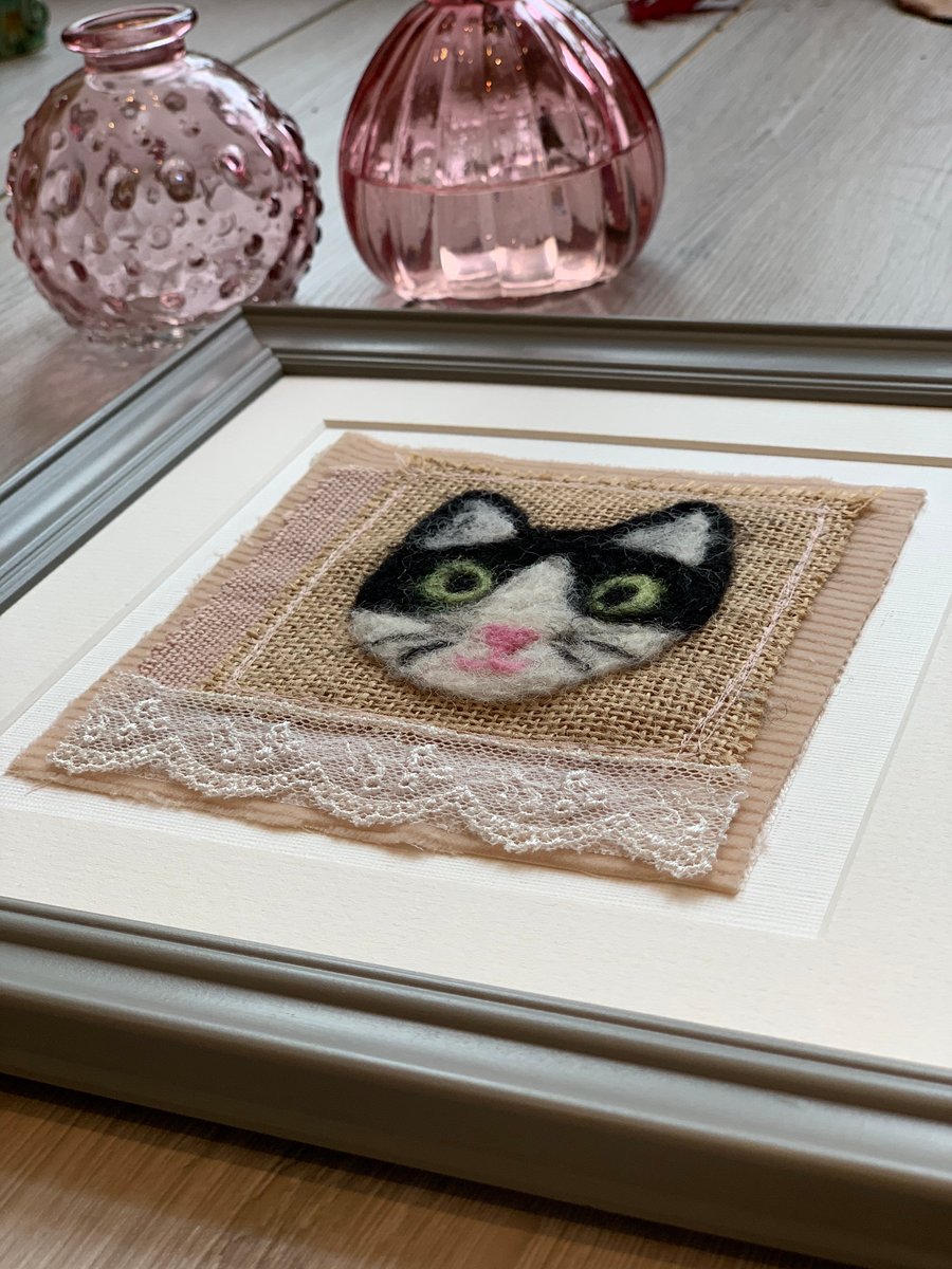 Needle Felted Cat