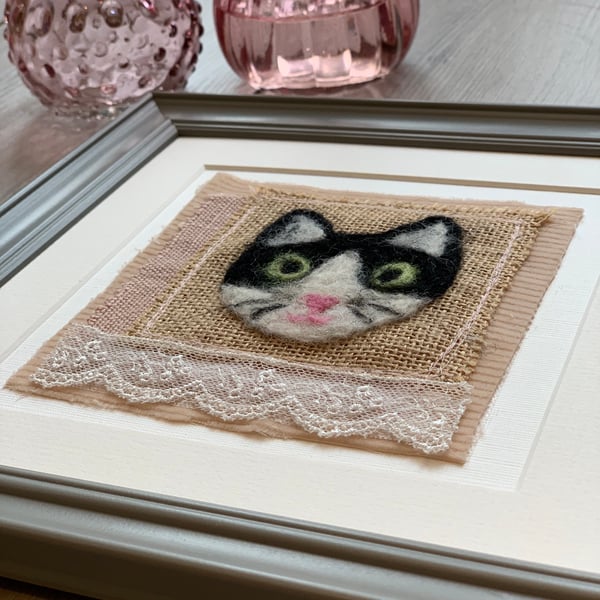 Needle Felted Cat