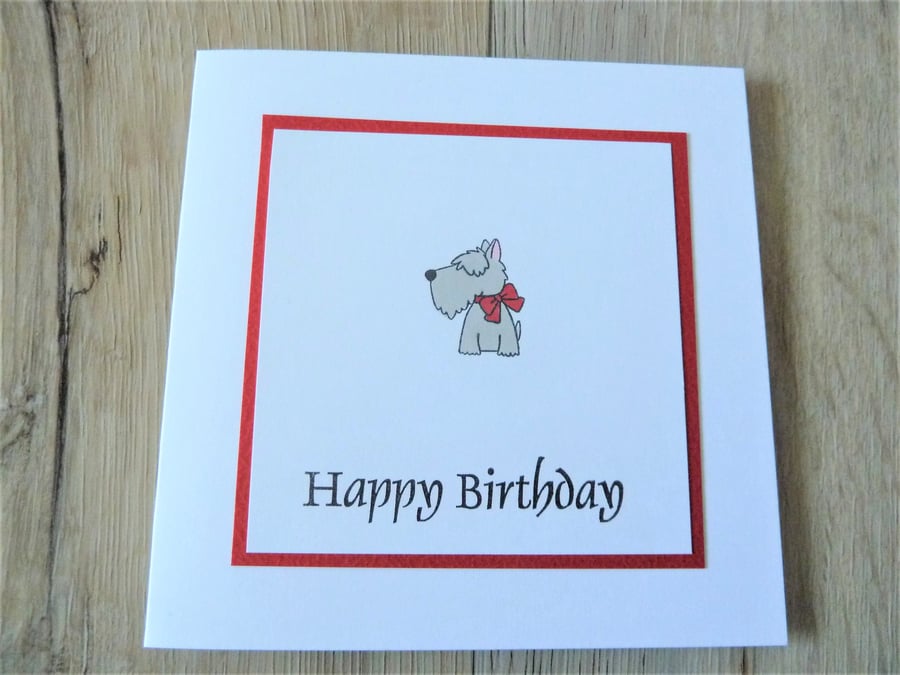 happy birthday dog card