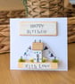 Happy Birthday Card With Removable Wooden Cottage Gift - Image 4
