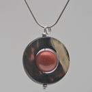 Banded Orange Pendant.