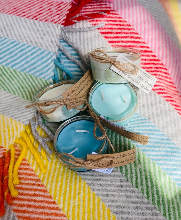 Fresh & Clean Set of Recycled Jar Candles