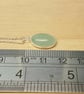Small simple oval Green Aventurine pendant Necklace. Reiki charged - Image 4