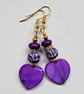 Mother of Pearl,  Abalone Shell & Shell Pearl Earrings Gold Plated - Image 3