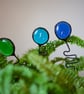 Stained glass flower pot plant stake, all rainbow colours sun catcher, plant acc - Image 3