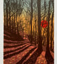 'Sunset Shadows' screen print - perfectly imperfect