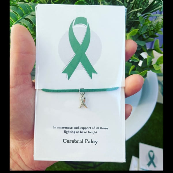 Cerebral palsy awareness wish bracelet in awareness and support charm bracelet 