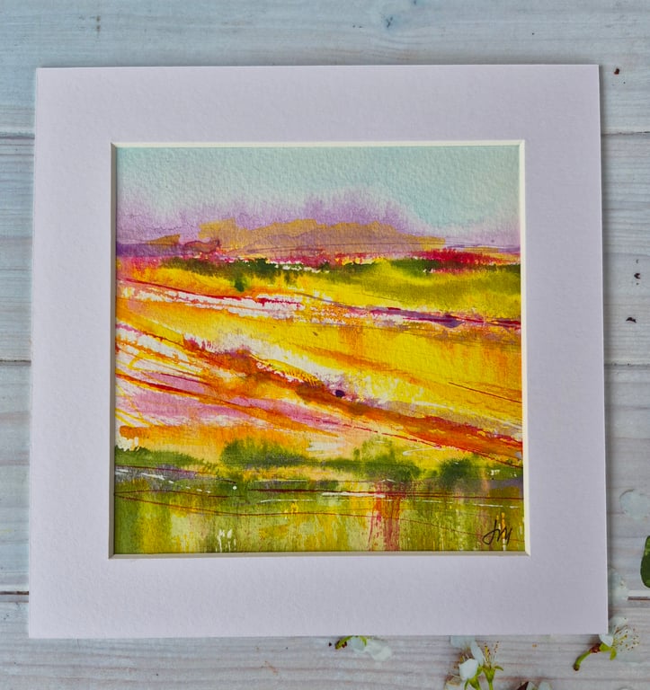 Golden light,  original landscape art