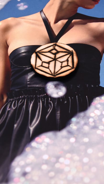 Sacred geometry pendants, wooden pendant, mystical jewellery