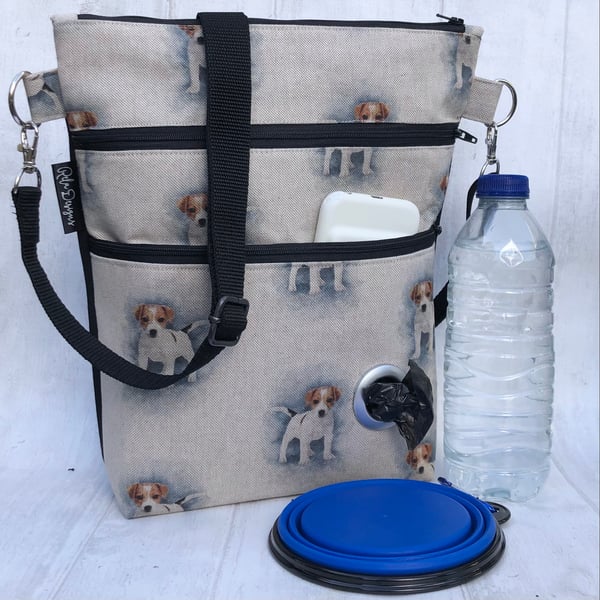 Dog walking bag , Jack Russell 