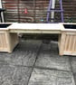 Decorative garden bench planter