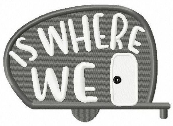 Camper 'Is Where We ...' Embroidered Patch available in 2 sizes