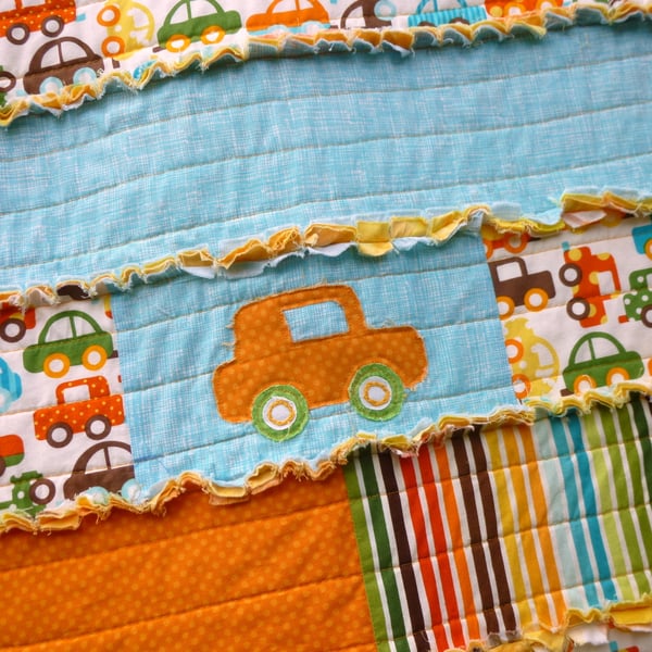 Rag Patchwork Quilt - custom designed for your child, unique hand made gift