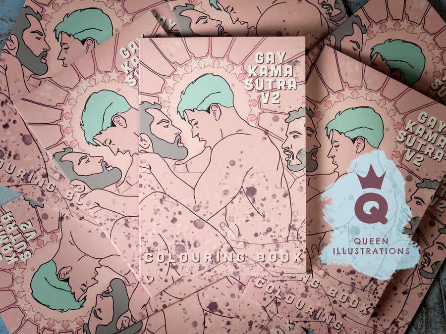 GAY KAMA SUTRA V2 adult colouring book