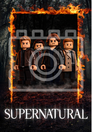 SUPERNATURAL - LEGO-Inspired TV Poster - A4 - Ready to Frame