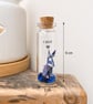 Personalised 1st Paper Anniversary Origami Rabbit Message Bottle Keepsake - Image 3