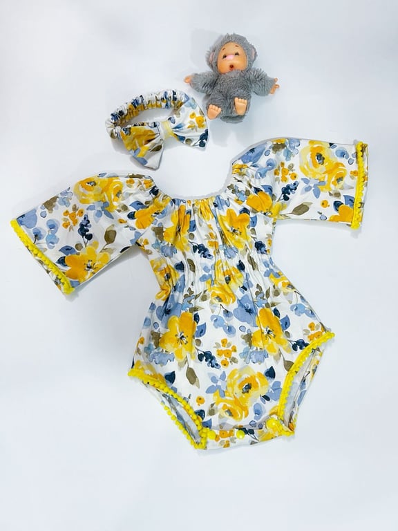Sunny Bloom Baby Romper 