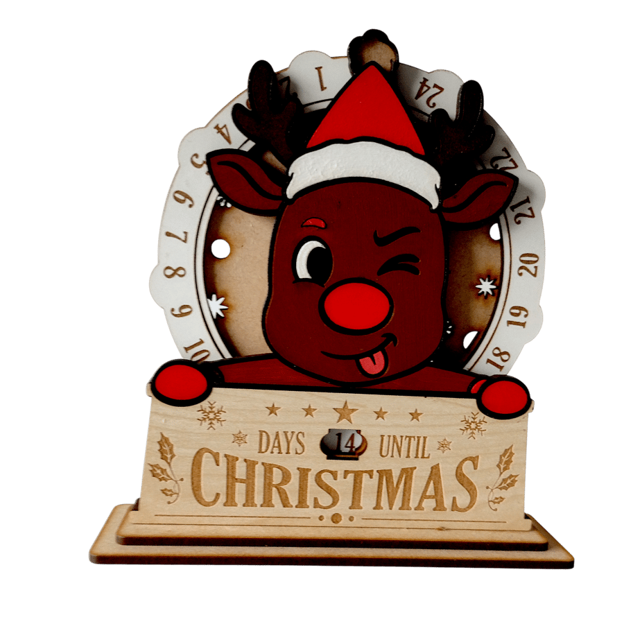 wooden countdown calender