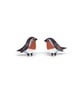 Robin Stud Earrings - Handmade - Image 3