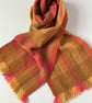 Harvest Musing i - Contemporary Handwoven Lambswool Scarf 
