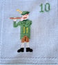Twelve Days of Christmas, Wall-hanging, cot blanket, hand embroidered - Image 7