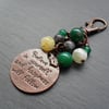  Believe Bag Charm Antique Copper Tone 