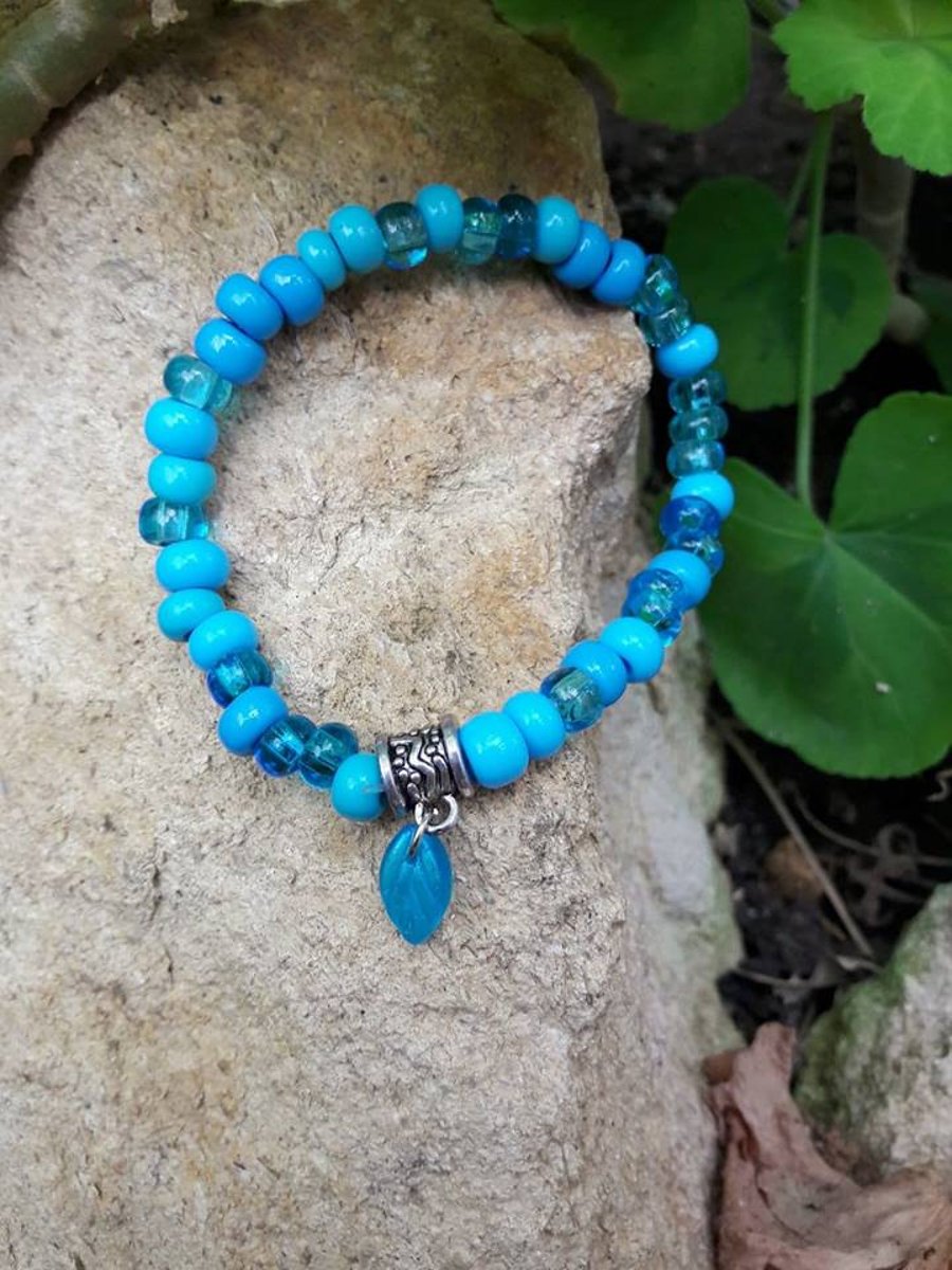 Turquoise Stretch Bracelet -REDUCED