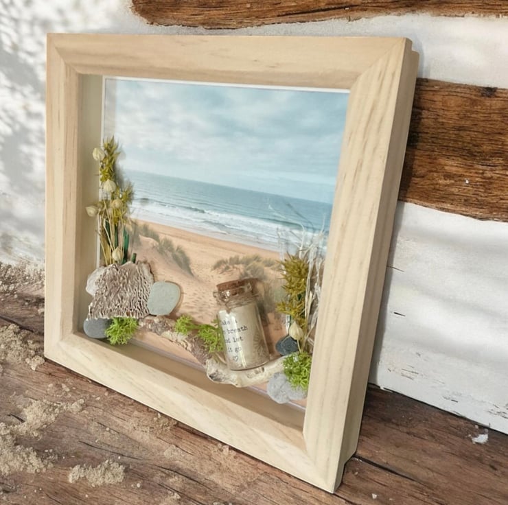 Gower Inspired Coastal Shadow Box. Seaside Wall... - Folksy