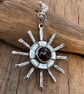 Silver Star Relic Pendant with Garnet - Image 4