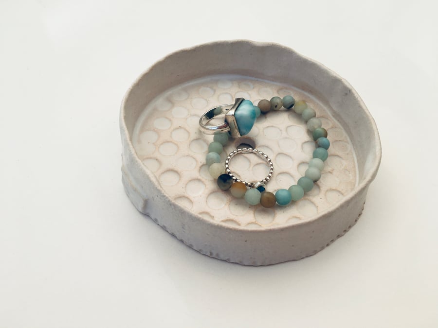 Ceramic soap dish, Loveheart, home decor, ring or earring dish, gift idea